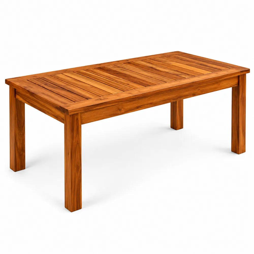 Tavolo da pranzo in legno di teak 200x100 cm